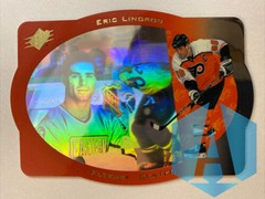 1996-97 Upper Deck SPX #33 Eric Lindros Philadelphia Flyers DieCut Hologram Card